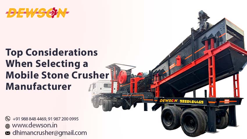 Mobile Stone Crusher Manufacturer