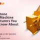 Stone Crusher Machine Manufacturers