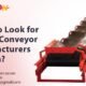 Belt Conveyor Manufacturers in India